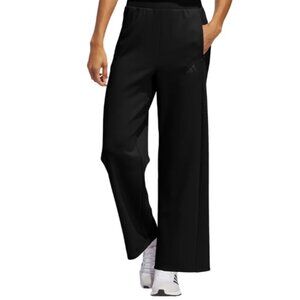 NEW Adidas Women's Active Pants With Zipped Pockets Wide Leg Black S, M